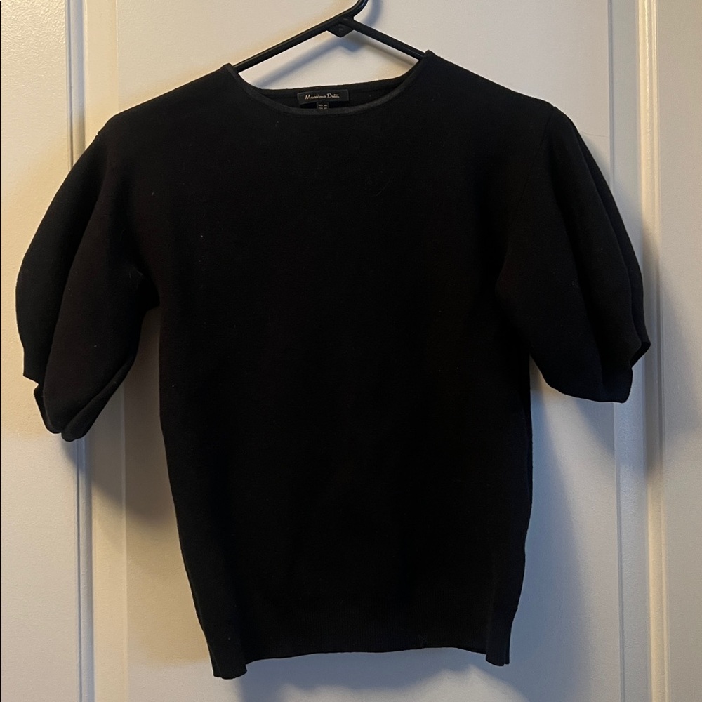 NWOT Massimo Dutti Sweater Puff Short Sleeves XS